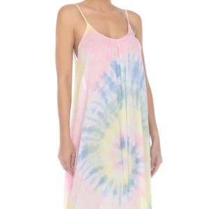 NEW Bohemian Tie Dye Rainbow Maxi Dress